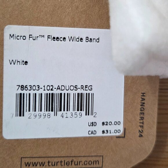 Turtle Fur Micro Fur Fleece Wide Band Headband - Picture 4 of 5